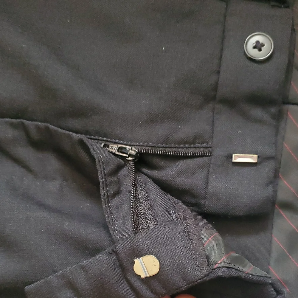 Calvin Klein Charcoal Black Grey 2 Piece Suit - Picture 7 of 17